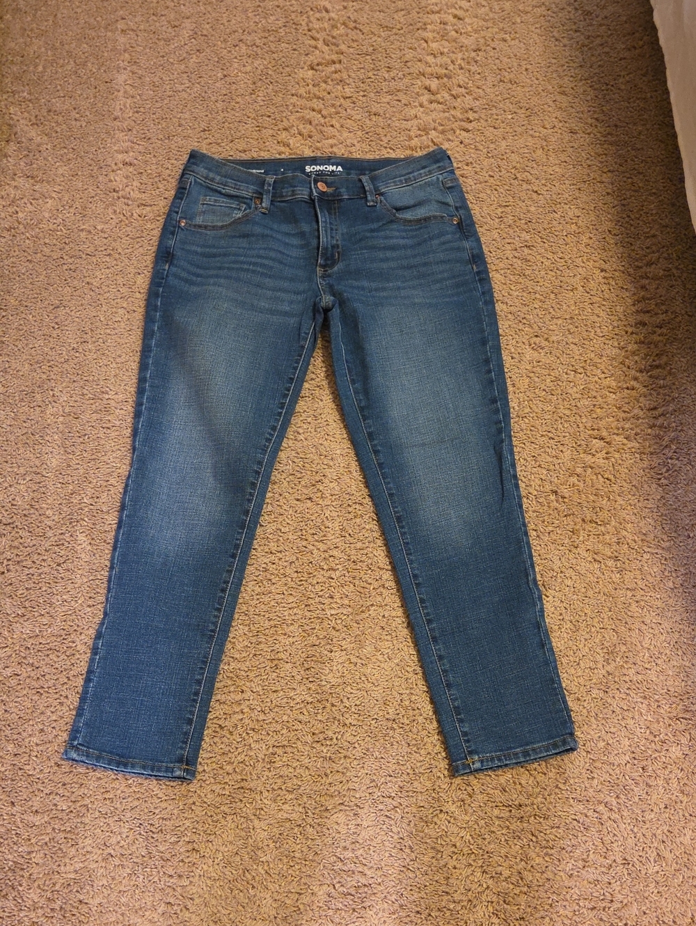 Sonoma Medium Wash Girlfriend L Jeans